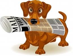 imagen Perro con periodico